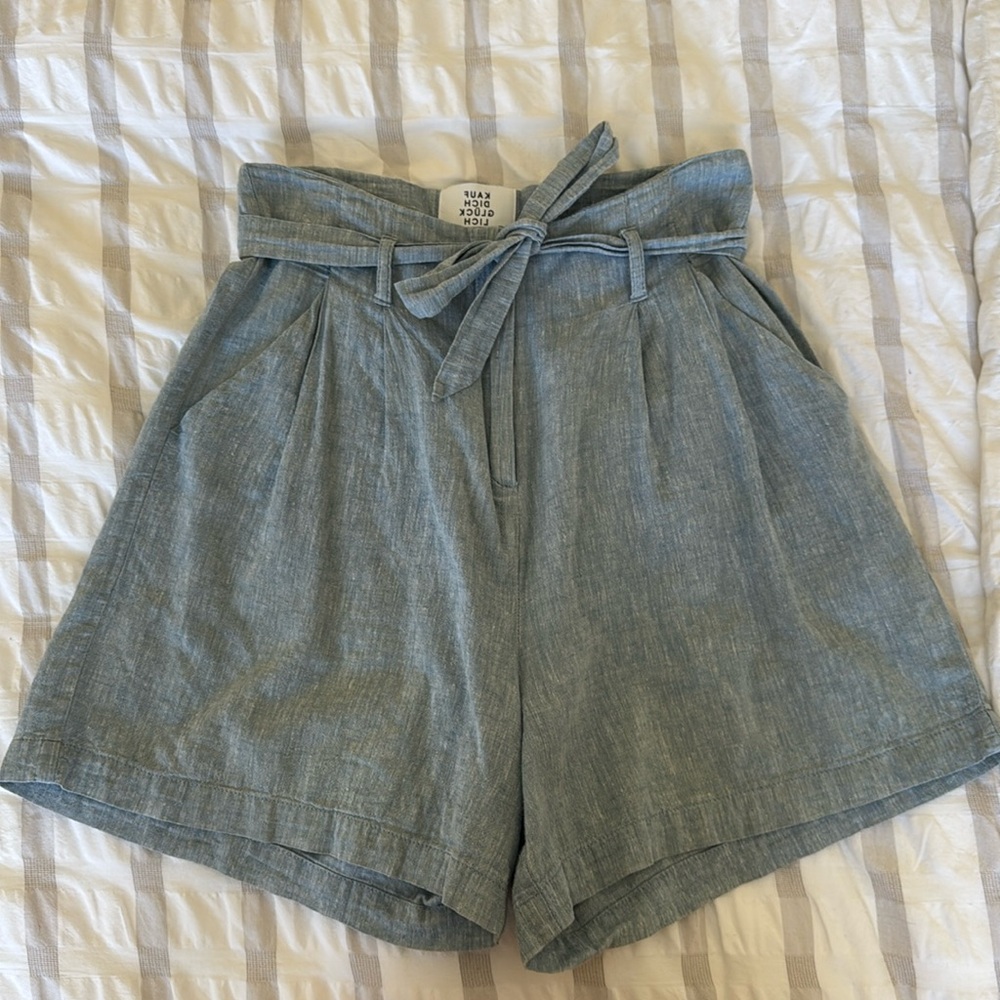 Kauf Dich Glücklich Linen Blue Shorts XS